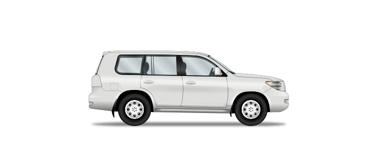 Icon of a white private SUV