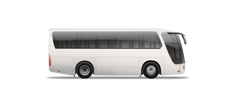 Icon of a white airport speedy shuttle